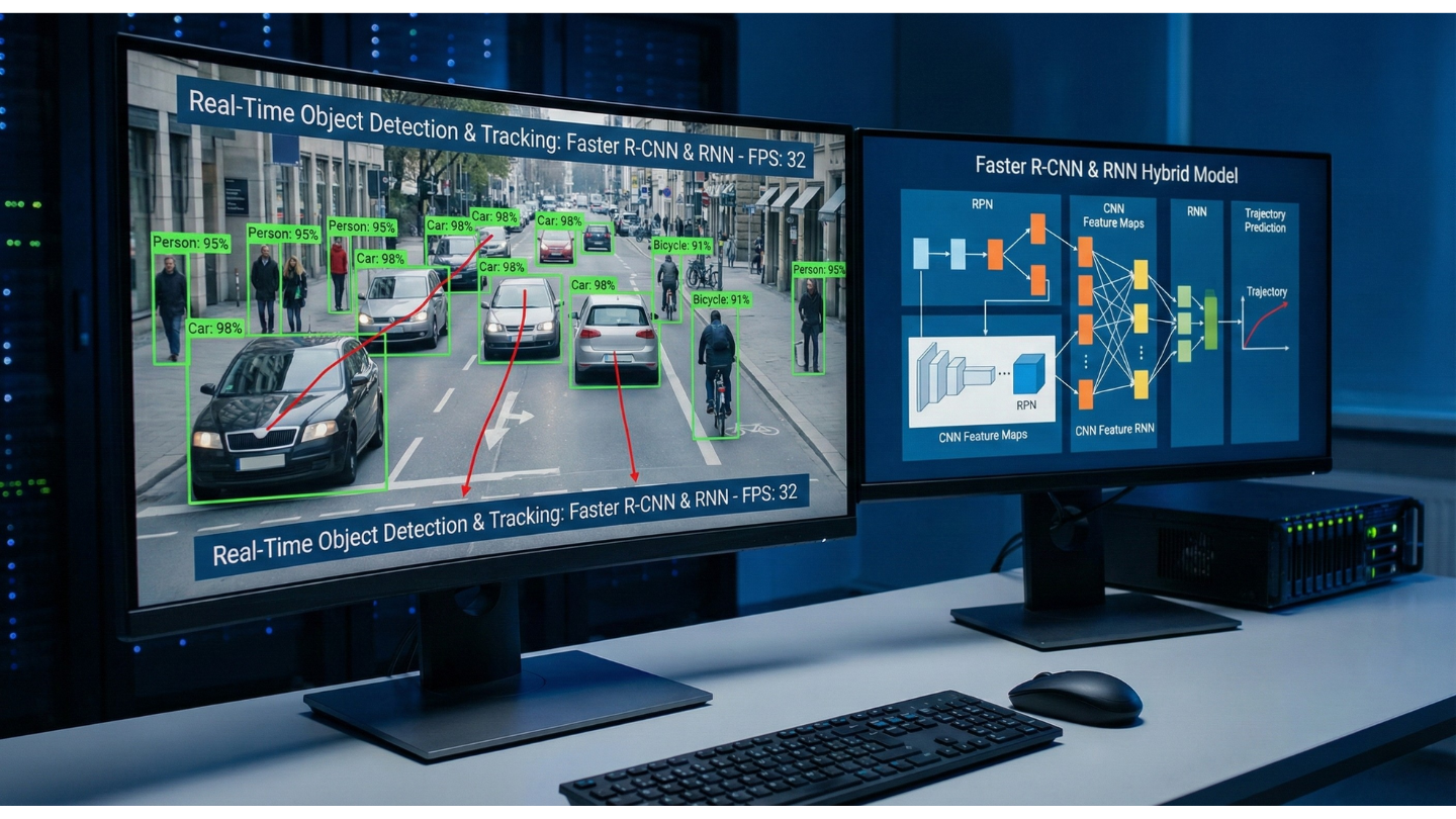 Real-Time Object Detection & Tracking System (Faster R-CNN & RNN)