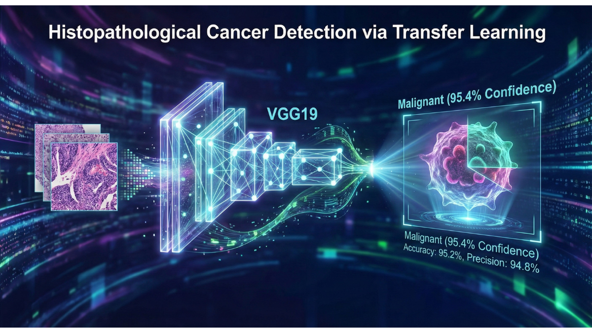 Histopathological Cancer Detection via Transfer Learning (VGG16 & VGG19)
